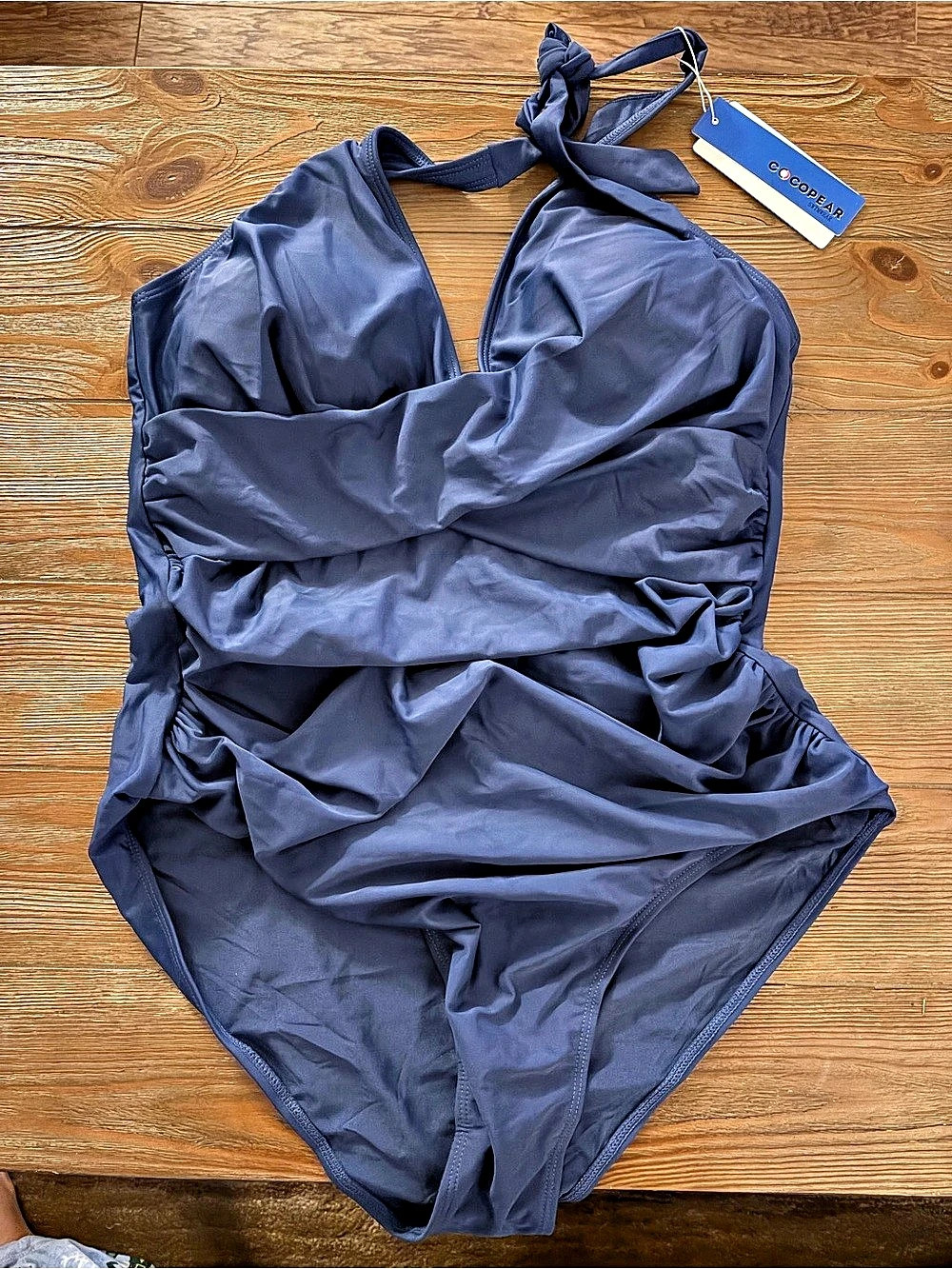 Cocoperar Blue One Piece Swimsuit NWT